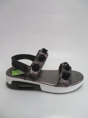 Sandały damskie na koturnie (36-41) W19-7312 BLACK