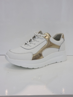 Buty sportowe damskie na płaskim (36-41) GD-XF-201 WH/GOLD