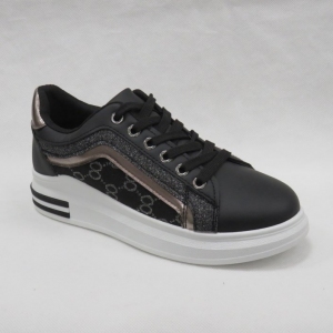 Buty sportowe damskie na płaskim (36-41) 2000-1 BLACK