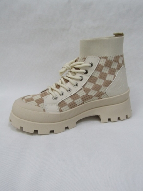 Botki damskie na płaskim (36-41) PC26 BE/KH