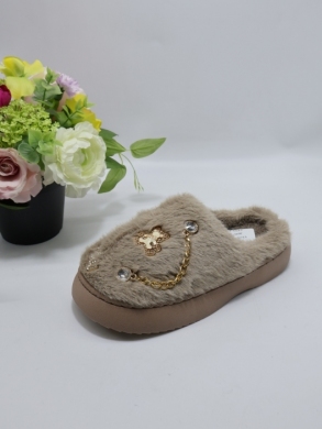 Kapcie damskie ocieplane (36-41) YL-321 KHAKI