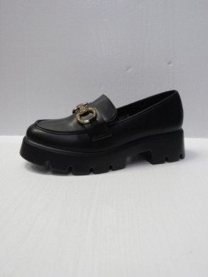 Mokasyny damskie na koturnie (36-41) DF01 BLACK