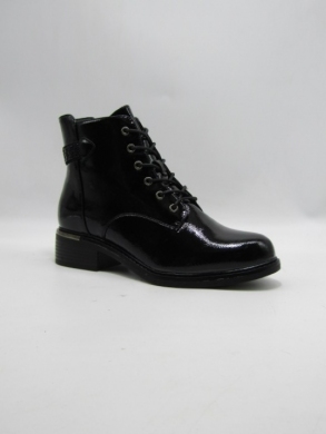 Botki damskie ocieplane na płaskim (36-41) 2415A BLACK