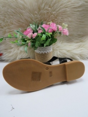 Sandały damskie na płaskim (36-41) H53 BLACK