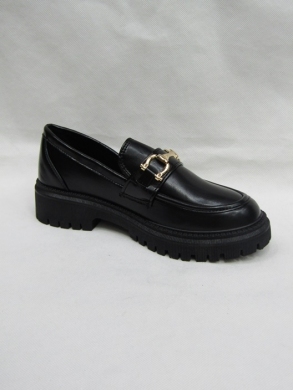 Mokasyny damskie na płaskim (36-41) 7202-11 BLACK