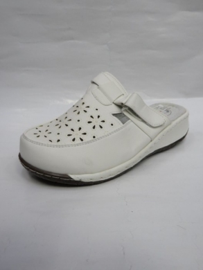 Klapki damskie na płaskim (36-42) 9709 WHITE