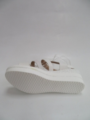 Sandały damskie na koturnie (36-41) BE-9029 WHITE