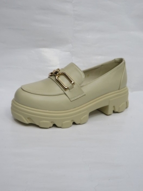 Mokasyny damskie na płaskim (36-41) 1-616 BEIGE