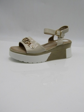 Sandały damskie na koturnie (36-41) 1797 BEIGE