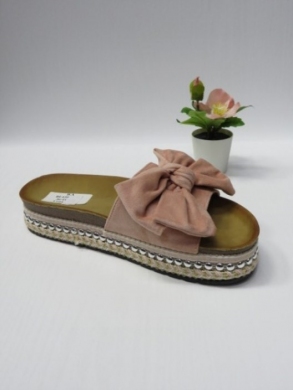 Klapki damskie na koturnie (36-41) BL430 PINK