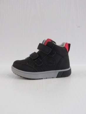 Botki chłopięce (21-26) P559 BLACK/RED