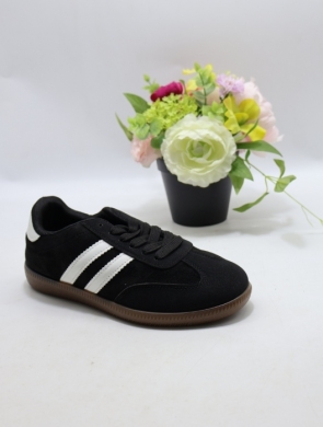 Buty sportowe damskie na płaskim (36-41) 77663-1 BLACK