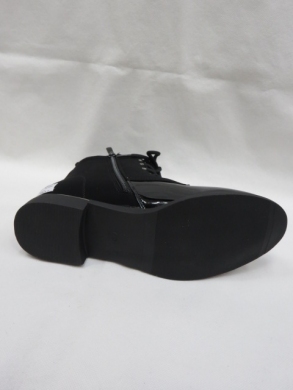 Botki damskie ocieplane na płaskim (36-41) SA01-2 BLACK