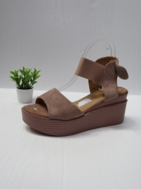 Sandały damskie na koturnie (36-41) B-9011 PINK