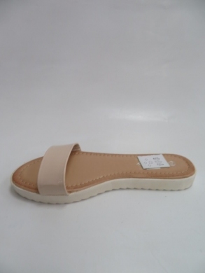 Klapki damskie na płaskim (36-41) C8-5 BEIGE