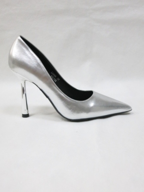 Czółenki damskie na szpilce (36-41) LE099 SILVER