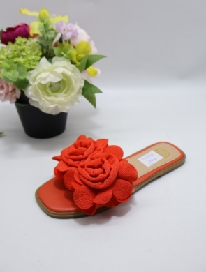 Klapki damskie na płaskim (36-41) BJ718 ORANGE