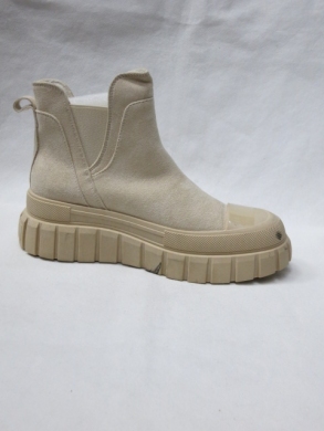 Botki damskie na płaskim (36-41) 8-3 BEIGE