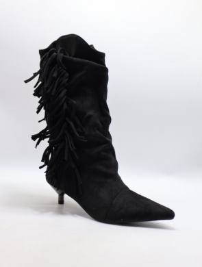 Kozaki damskie na szpilce (36-41) 68360 BLACK