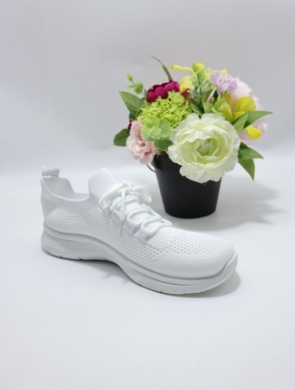 Buty sportowe damskie na płaskim (36-41) ADQ117-2 WHITE