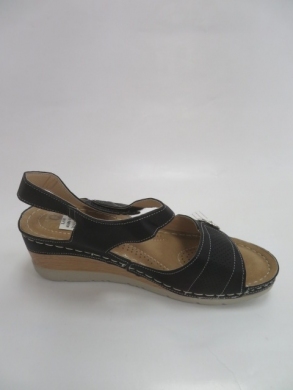 Sandały damskie na koturnie (36-41) 61686 BLACK