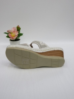 Klapki damskie na koturnie (36-41) Q5916 WHITE
