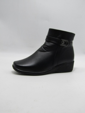 Botki damskie ocieplane na koturnie (37-42) B103 BLACK