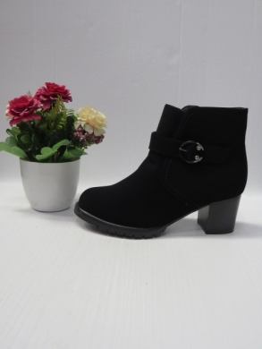 Botki damskie ocieplane na obcasie (36-41) DJ0306 BLACK