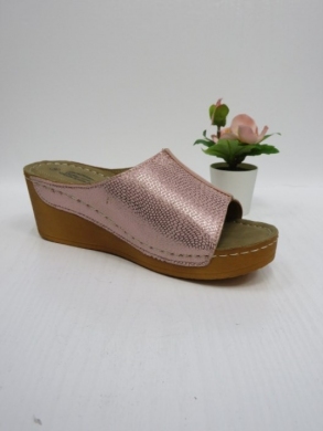 Klapki damskie na koturnie (36-41) 6121-3 PINK