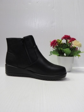Botki damskie ocieplane na płaskim (39-43) DW33-1 BLACK