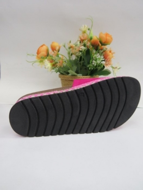 Klapki damskie na koturnie (36-41) 055-137 FUCHSIA