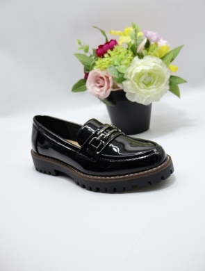 Mokasyny damskie na płaskim (36-41) 62702 BLACK