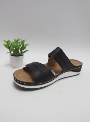 Klapki damskie na koturnie (36-41) W359 BLACK