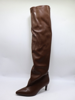 Kozaki damskie na szpilce (36-41) LA3126 BROWN