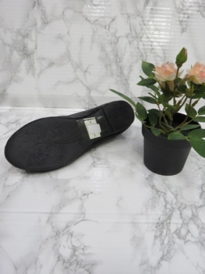 Baleriny damskie (36-41) HMS-56-1 BLACK/BLACK