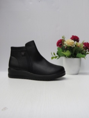 Botki damskie ocieplane na płaskim (36-42) Z3052 BLACK