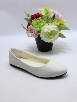 Baleriny damskie (36-41) FDB-198 WHITE