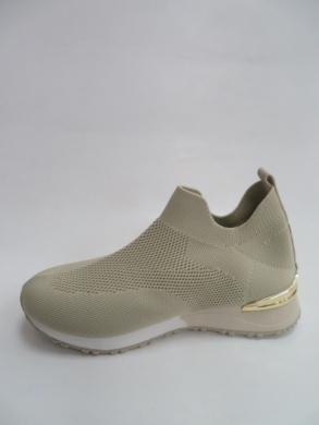 Buty sportowe damskie na płaskim (36-41) 2101 BEIGE