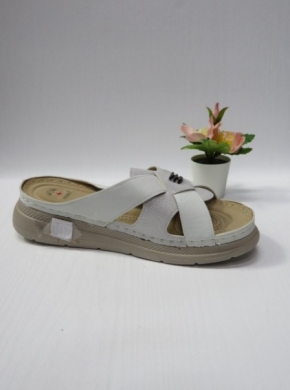 Klapki damskie na koturnie (39-43) DT21-2 WHITE