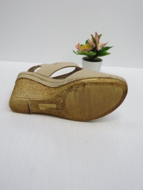 Sandały damskie na koturnie (36-41) 7AA2015 BEIGE
