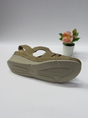 Sandały damskie na koturnie (39-43) DJS2-08 KHAKI