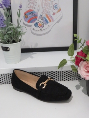 Mokasyny damskie na płaskim (36-41) 100-249 BLACK