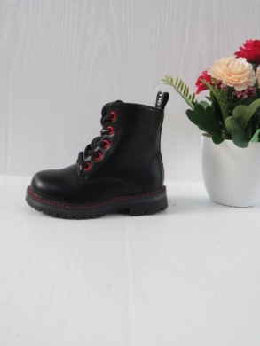 Botki dziewczęce (21-26) H-342A BLACK/RED