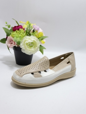 Półbuty damskie na płaskim (39-43) DX8138 BEIGE