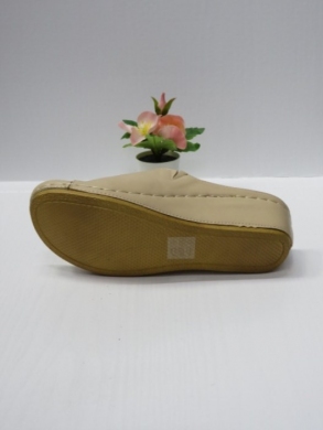 Klapki damskie na koturnie (36-41) 7AA221 BEIGE