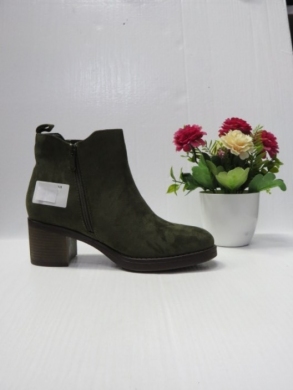 Botki damskie ocieplane na obcasie (36-41) 6617 GREEN