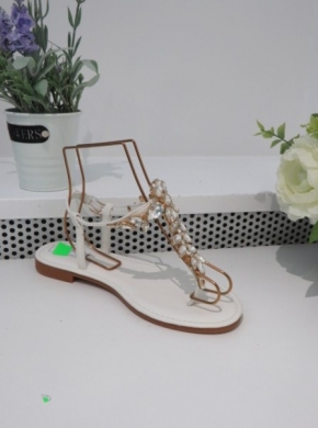 Sandały damskie na płaskim (36-41) 5095 WHITE