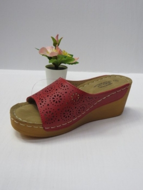 Klapki damskie na koturnie (36-41) 6094-4 RED
