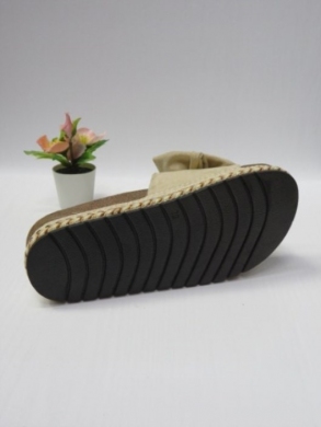 Klapki damskie na koturnie (36-41) BL430 BEIGE