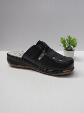 Klapki damskie na koturnie (36-42) 504A BLACK